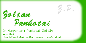 zoltan pankotai business card