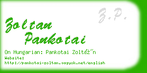 zoltan pankotai business card